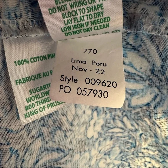 Lilly Pulitzer Belden T-shirt Dress in Cumulus Blue Blooming Together Size Small - Picture 7 of 7